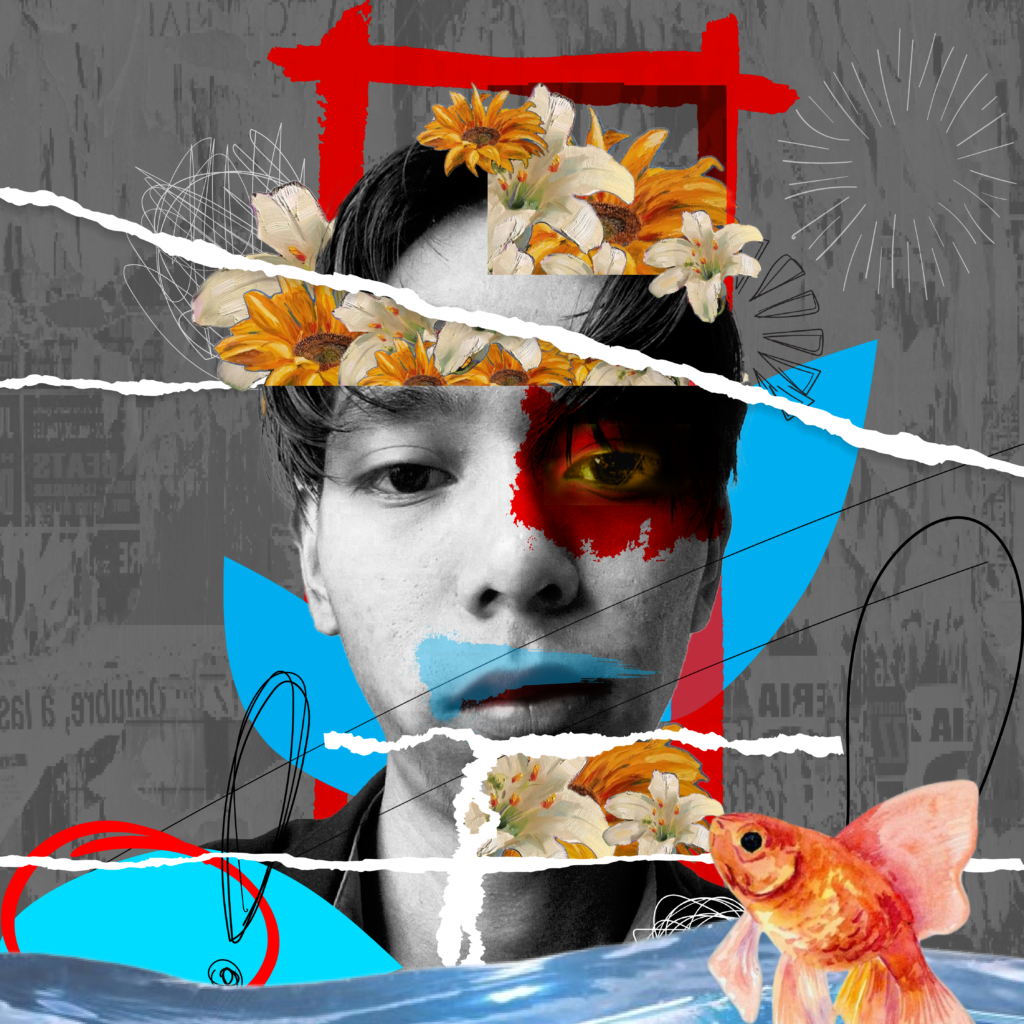 colorful design of my image, mixed with different styles of elements.